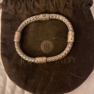 John Hardy Silver Woven Bracelet
